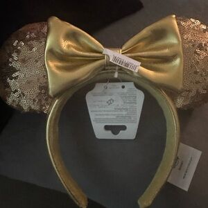 Disney Gold Sequin Minnie Mouse Headband